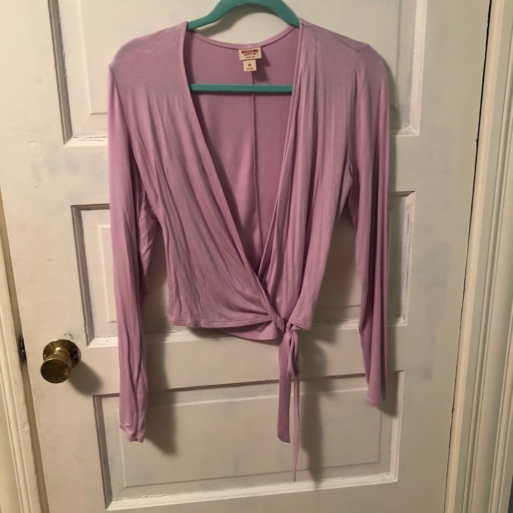 Layered long sleeve shirt